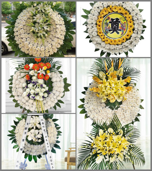 山西晋中寿阳县西洛镇南岭村花圈速递